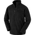 Heren Fleece Sweater Recycled Result R905X Zwart
